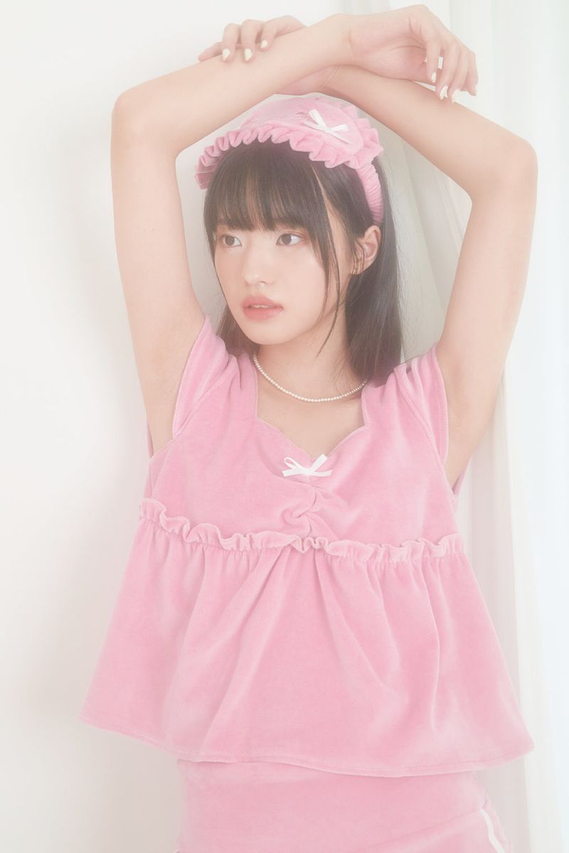 VELVET PAJAMA TOP (PINK)