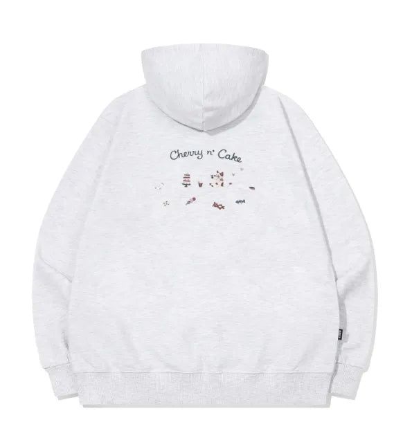 26FW★ Cherry Cake Embroidered Hoodie