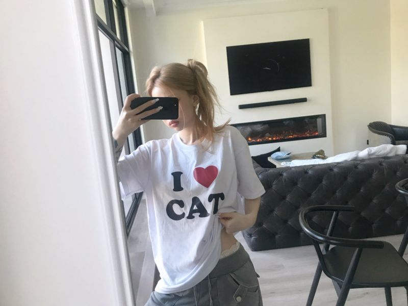 i love cat tee