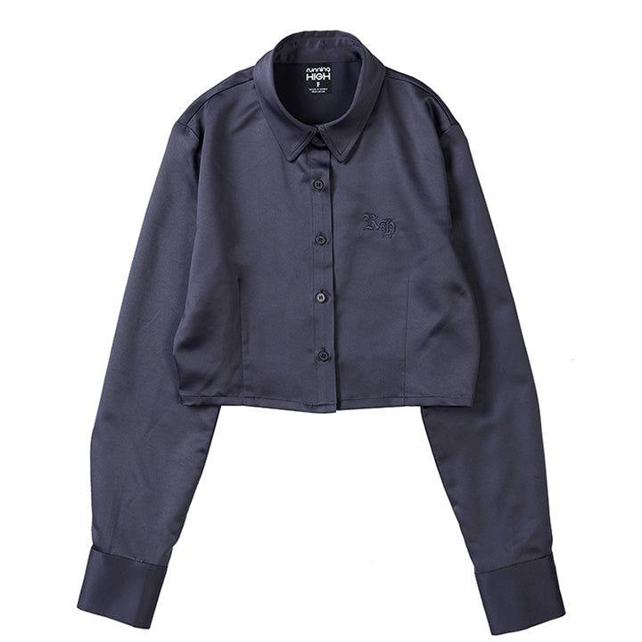 RH LOGO SATIN CROP SHIRTS