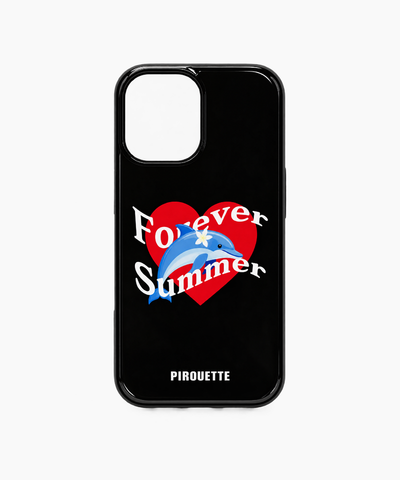 PIROUETTE(ピルエット)の「Forever Summer Glass Bumper Case (BLACK)(Smartphone Accessories)」