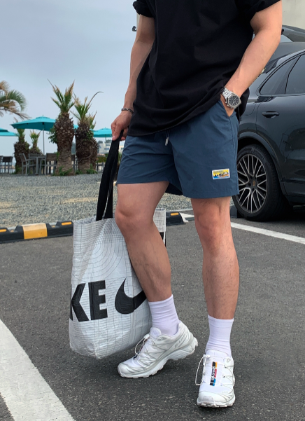 LOOKPLE（ルックプル）の「ワイボード311サマービーチバンディングショーツ（パンツ）」