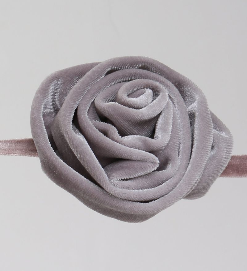 Rose Velvet Belt (Gray)