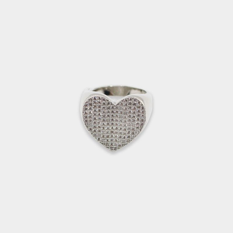 Grumpy Stuff(グロンピースタッフ)の「Velvet Crystal Heart Ring(Accessories)」