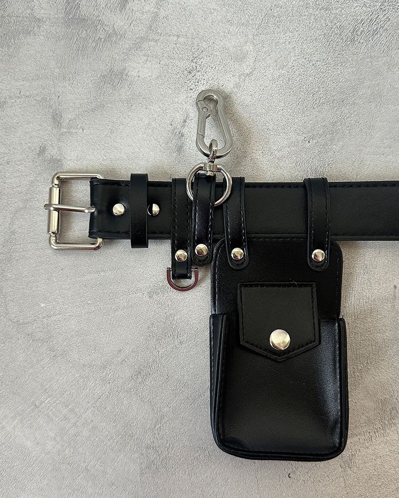 pocket key ring belt