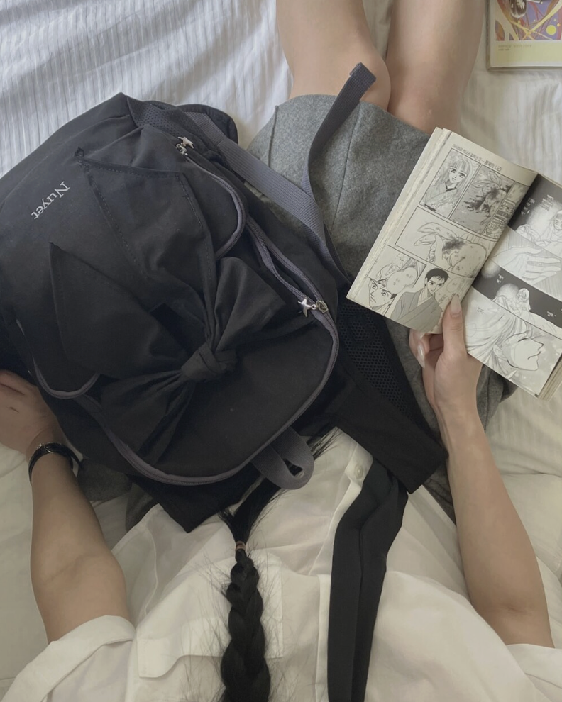 Soft Ribbon backpack _ Black