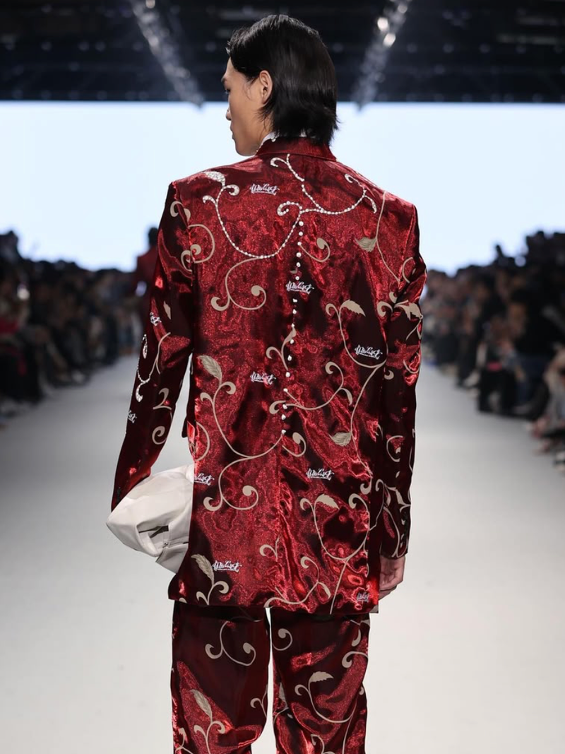 Red Glimmer Soft Constructed Suit