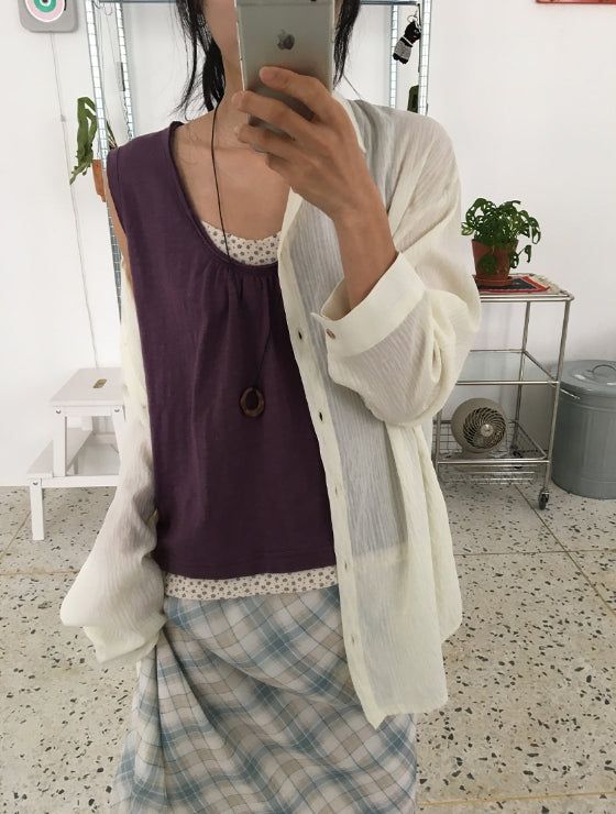 Rakko Flower Vintage Layered Sleeveless