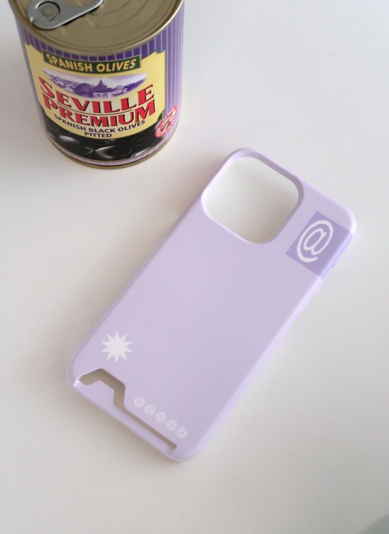 [MADE] at sign card case (purple)