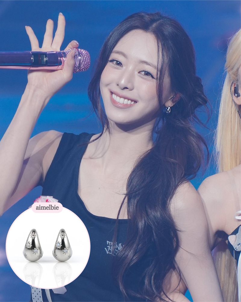 [ITZY Yuna Piercing] Tarot Star Huggies Piercing - Silver Color