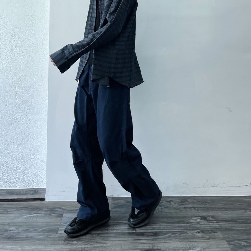 Deep Navy Volume Trousers