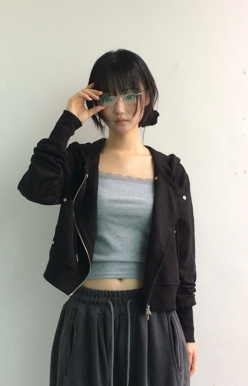 Bitline Curve Hooded Zip-up
