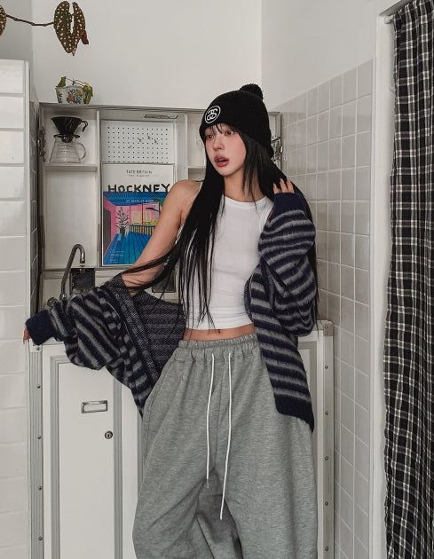 Tully Brushed Side Pintuck Balloon Jogger Pants