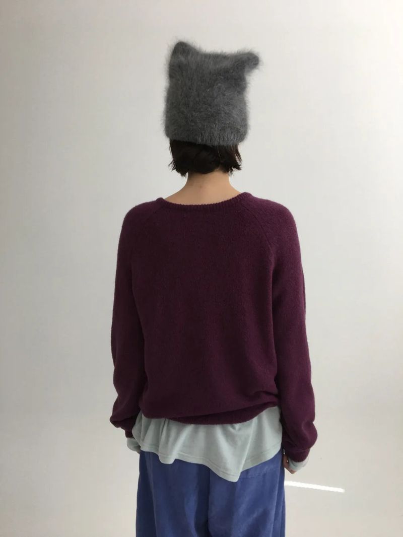 Ponsil V-neck knit (4color)