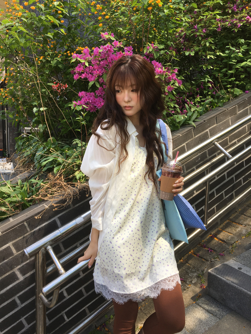 Marley Stripe Sheer Shirt (2color)