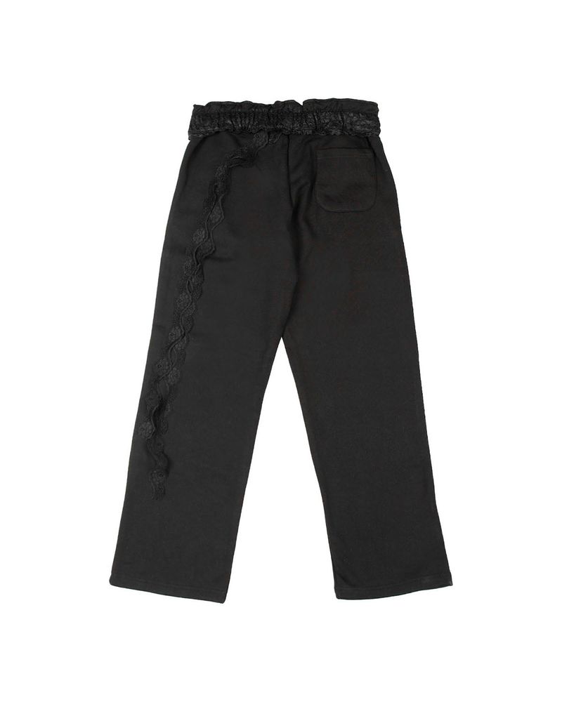 LACE SWEATPANTS BLACK
