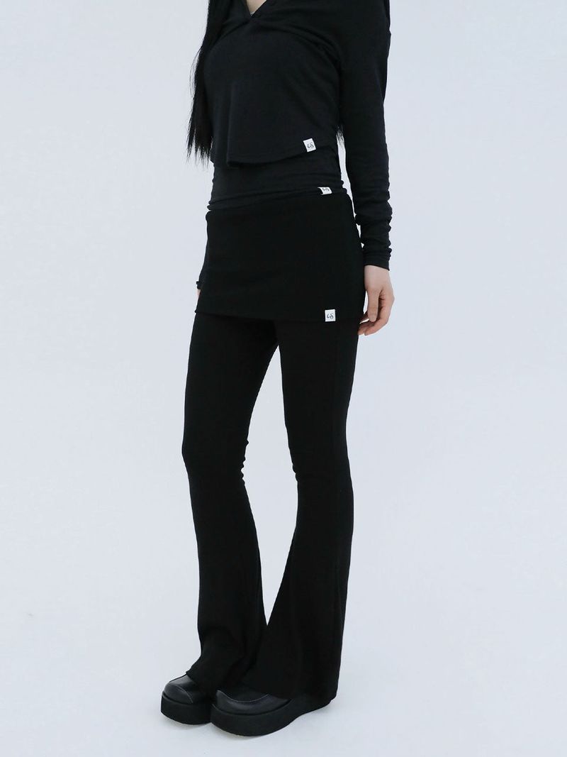UGLYSHADOW（アグリーシャドウ）の「SLIM BANDING BOOTCUT PANTS(BLACK)（Pants）」