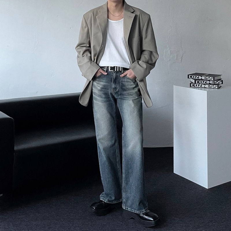 NOS103 Cat Blue Bootcut Denim (S ~ L)