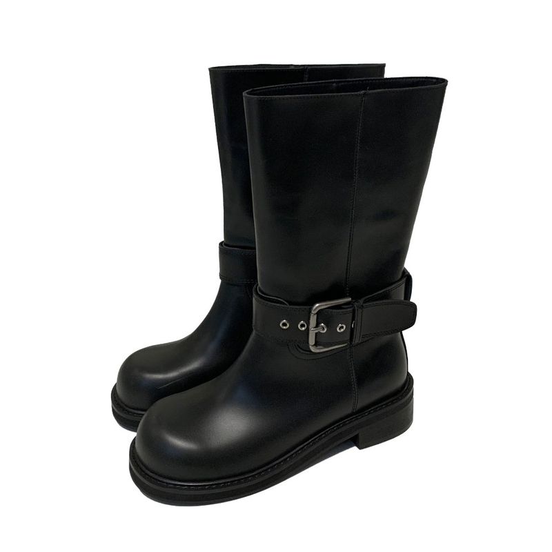 Belted half boots