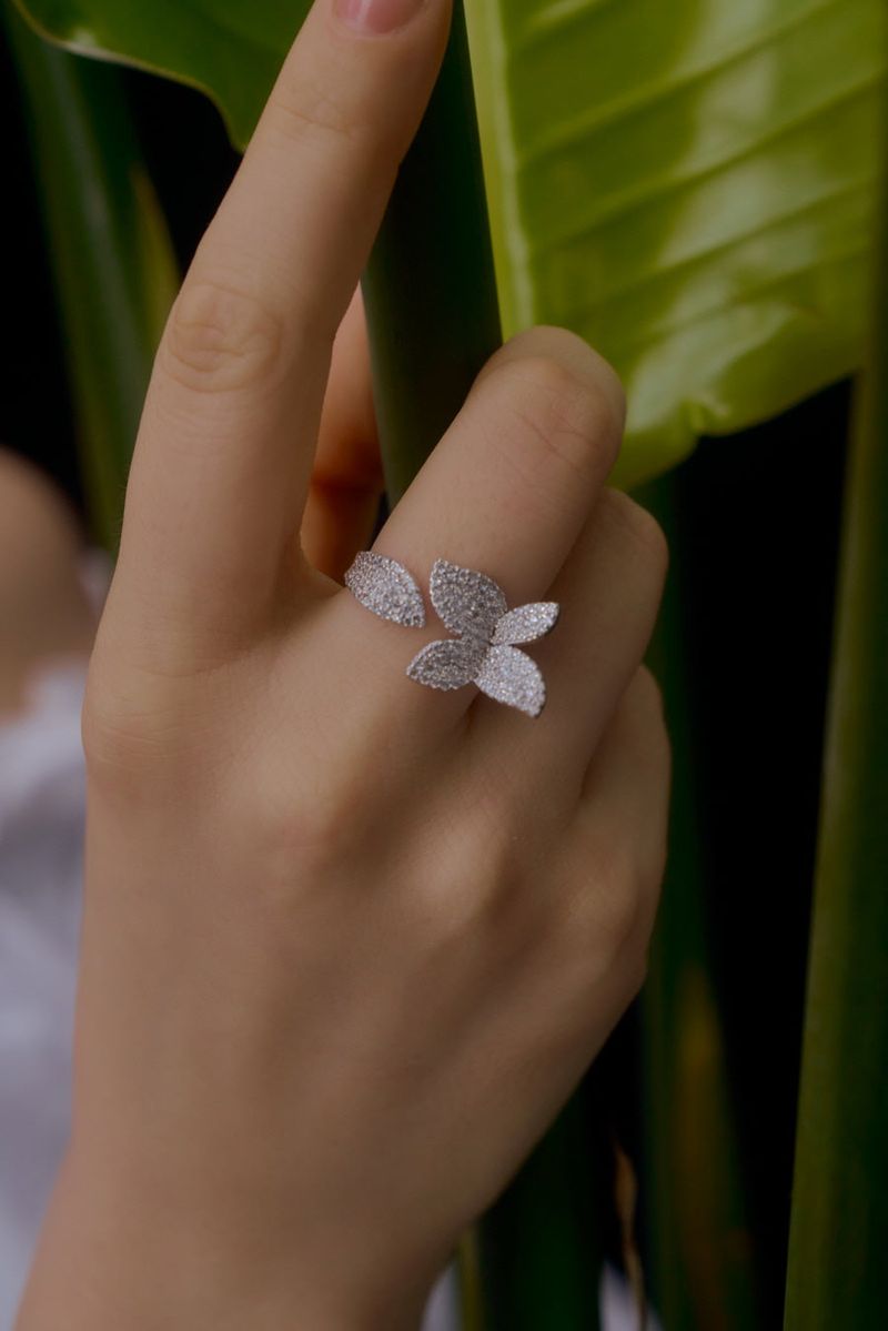 Blossom Open Ring (silver)