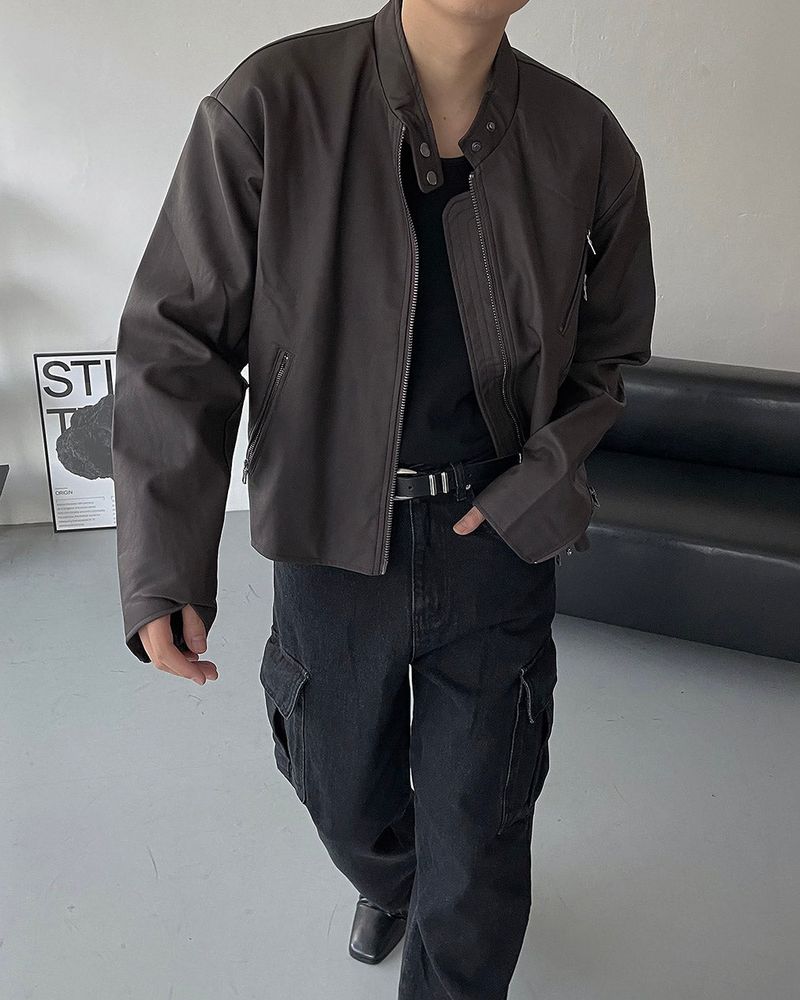 EN Black Denim Cargo Pants (S ~ L)