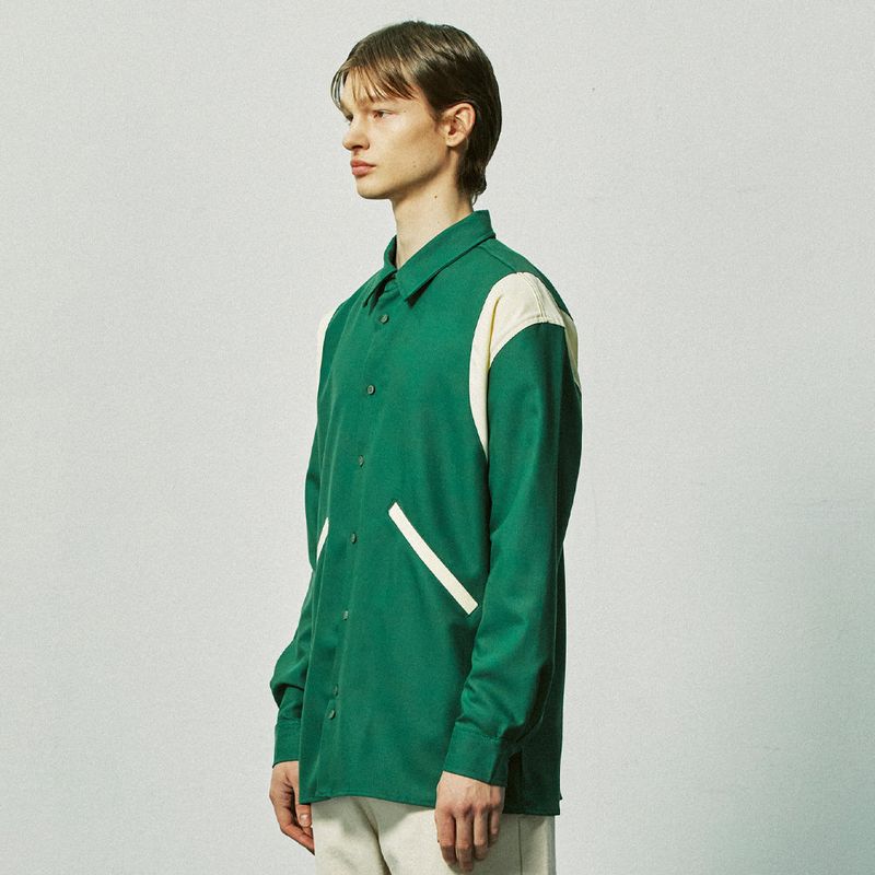 essential varsity shirts green
