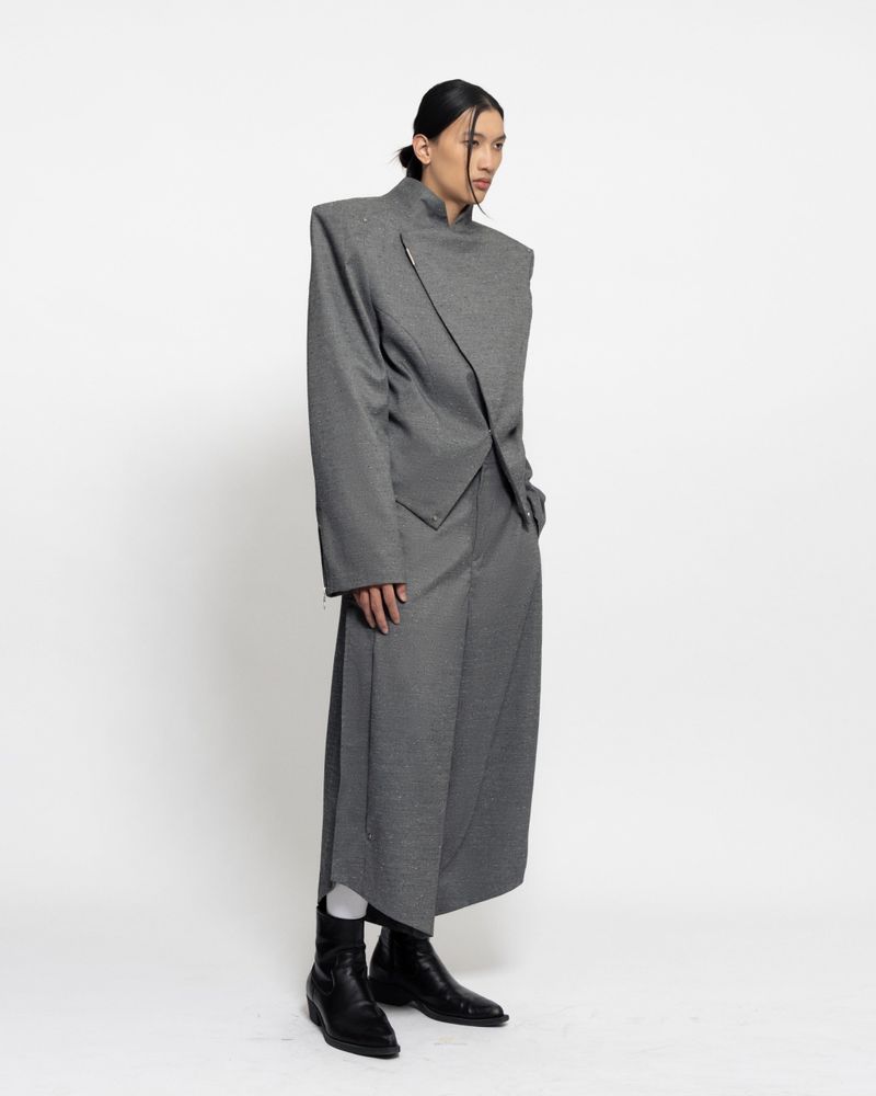 ANGULAR BOXY BESKAP - GRAY