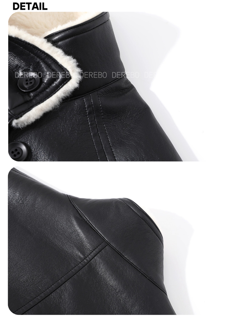 Signature Leather Warm Long Coat