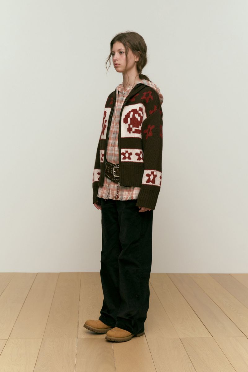 CHERRY CORDUROY PANTS [NAVY]