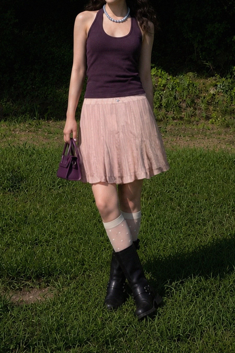 BLUSH PETAL SKIRT IN PINK