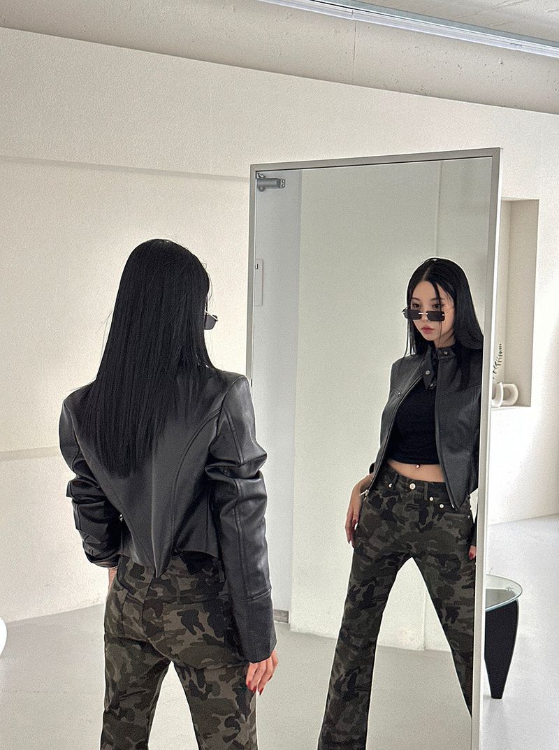 Delight-J（ディライトジェイ）の「High-Neck Biker Slim Rider Jacket（Jackets/Outerwear）」