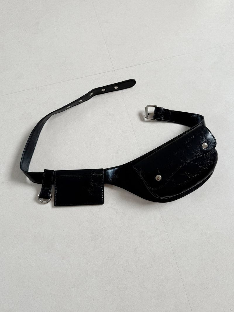 rounded belt bag