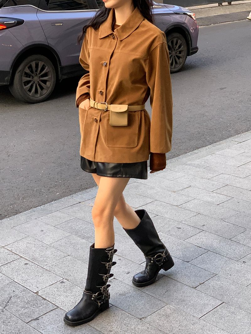[MADE] Le Elle Leather Shorts