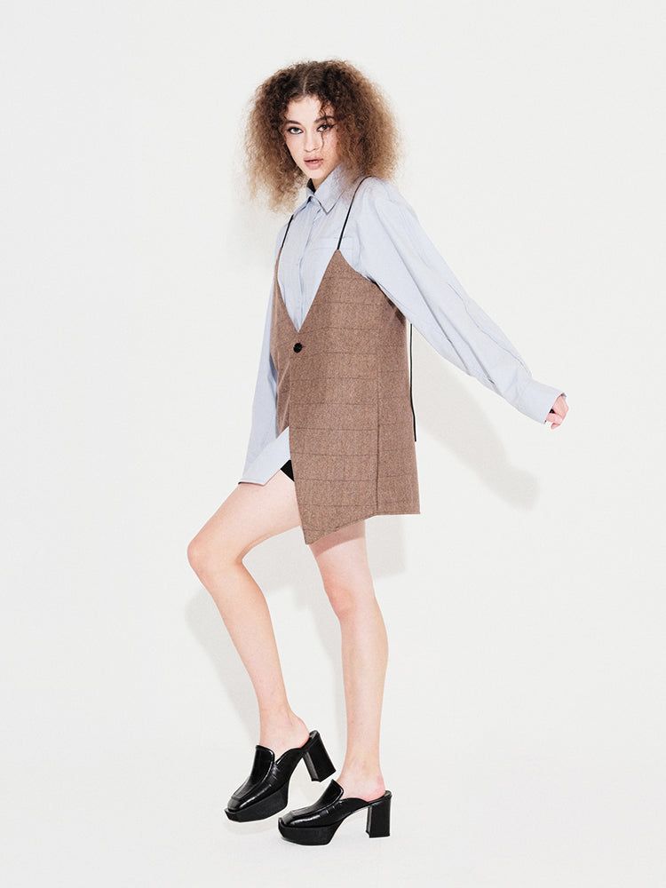 SQUARE TOE MULE-BLACK