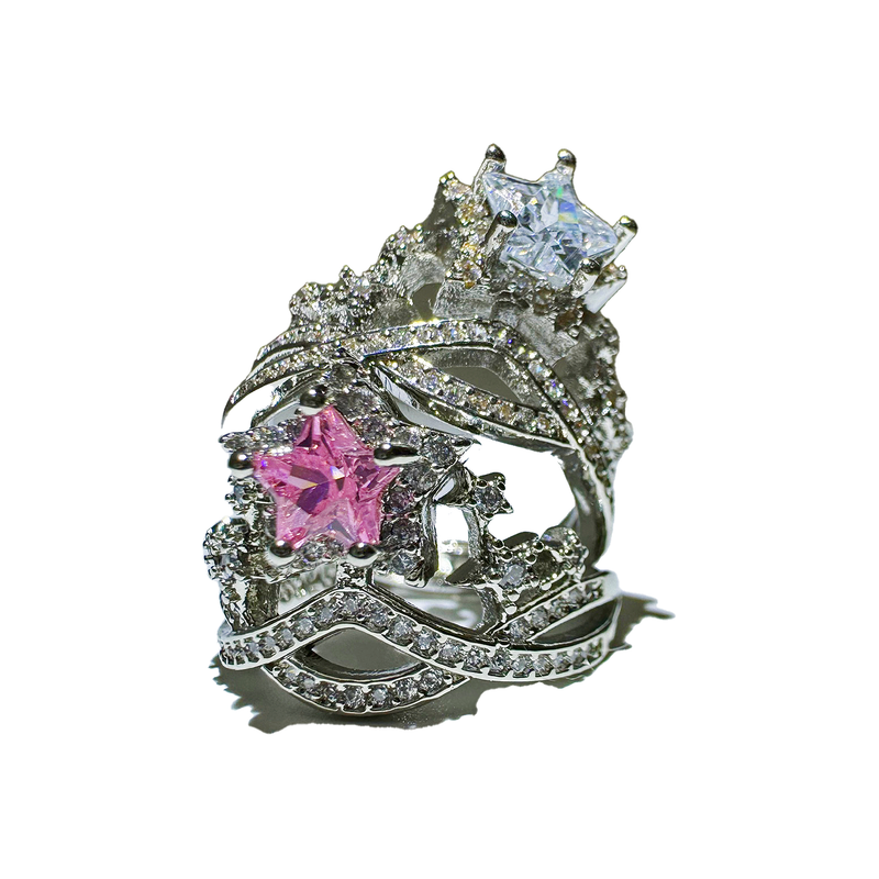 [Red Velvet Wendy] Big star crown ring (2color)