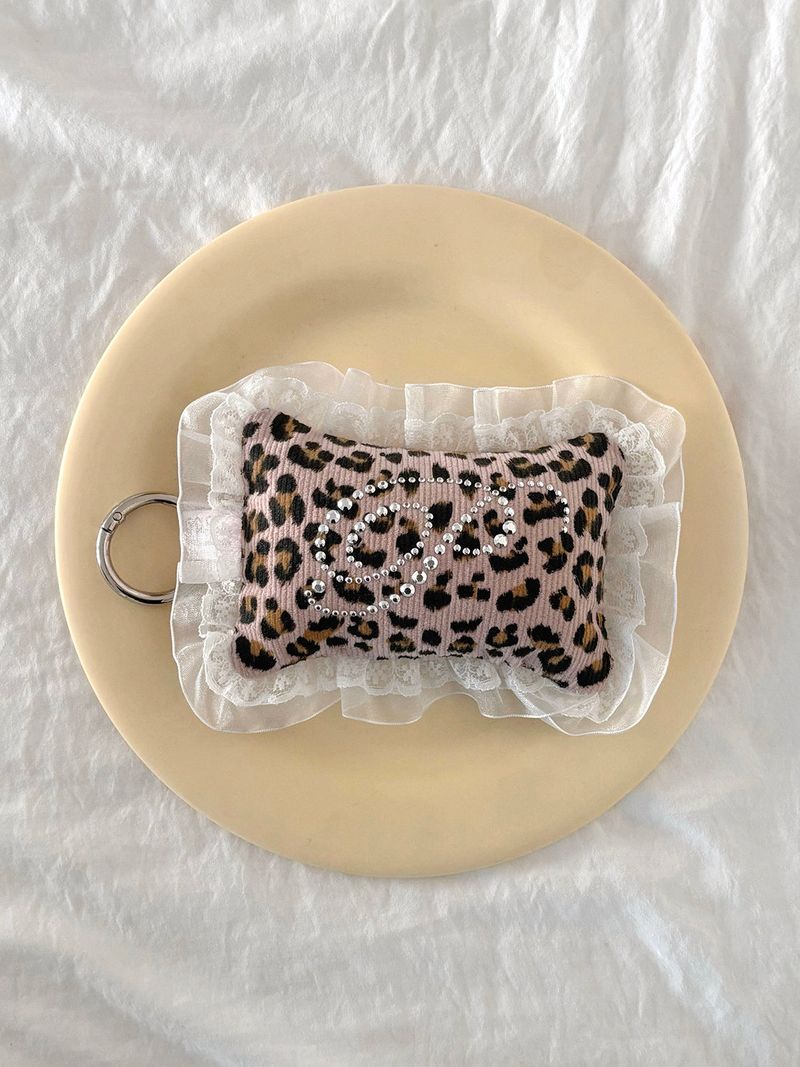 【MADE】 KIRA pocket pillow (leopard/pink)