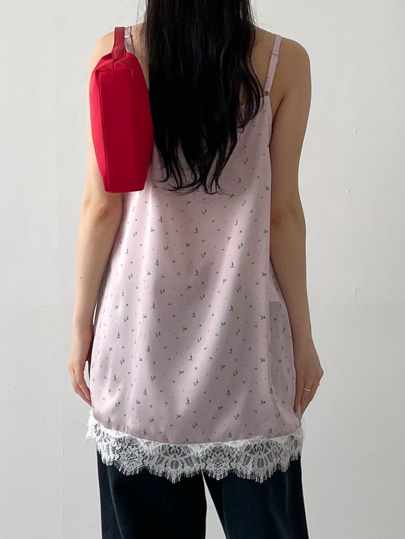 Flower Satin Layered Bustier One Piece