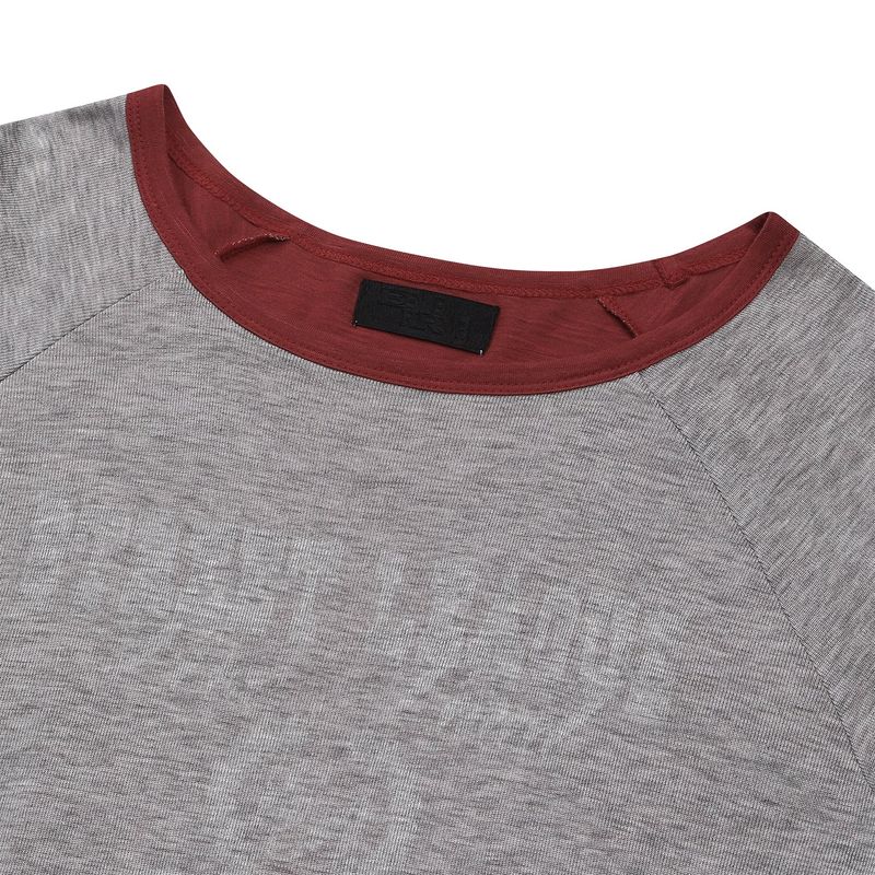 Street league blur artwork double layer long sleeve (Red)