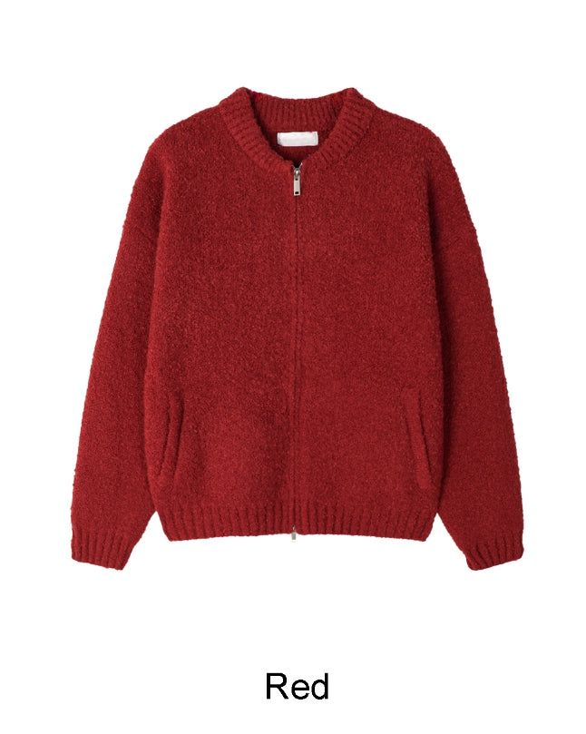 Helid Boucle Knit Zip-Up