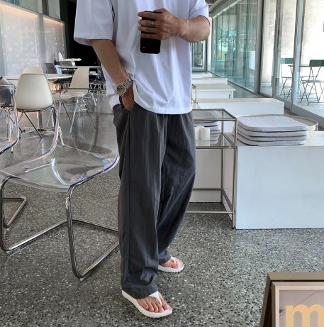 First Cool Air Nylon Banding Wide Pants