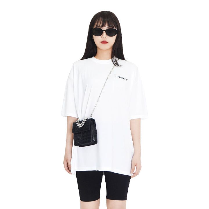 CREVY(クレビー)の「logo overfit rash short sleeve T-shirt (white)(Tops)」