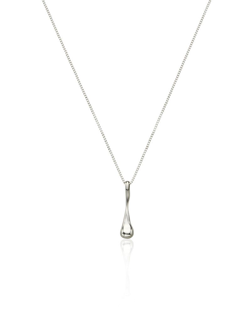 [Silver 925] Melting Drop Necklace (Silver)