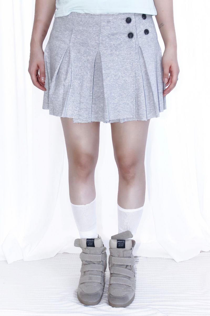 aoyu（アオユ）の「BUTTON POINT PLEATED MINI SKIRT (2COLOR)（Skirts）」