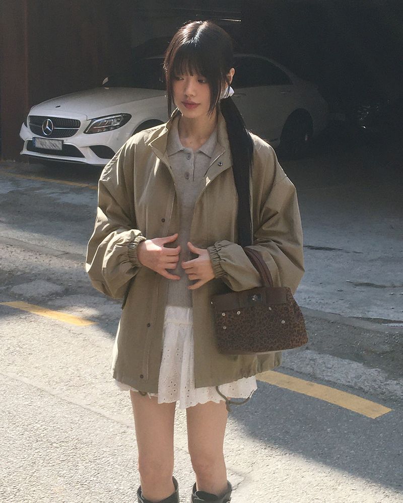 WONDER WONDER（ワンダーワンダー）の「Pano Oversized Fit Cotton Short Bomber Jacket（Jackets/Outerwear）」