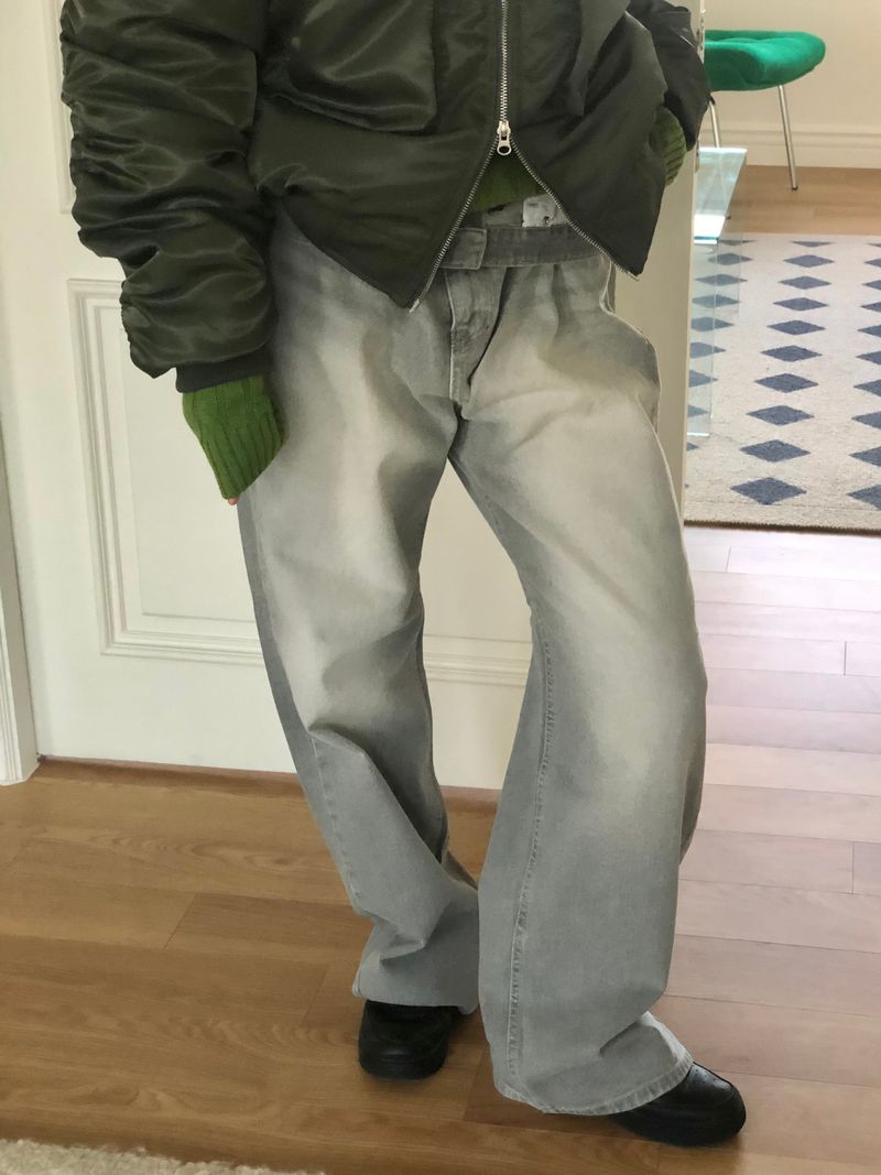 Canis gray denim pants