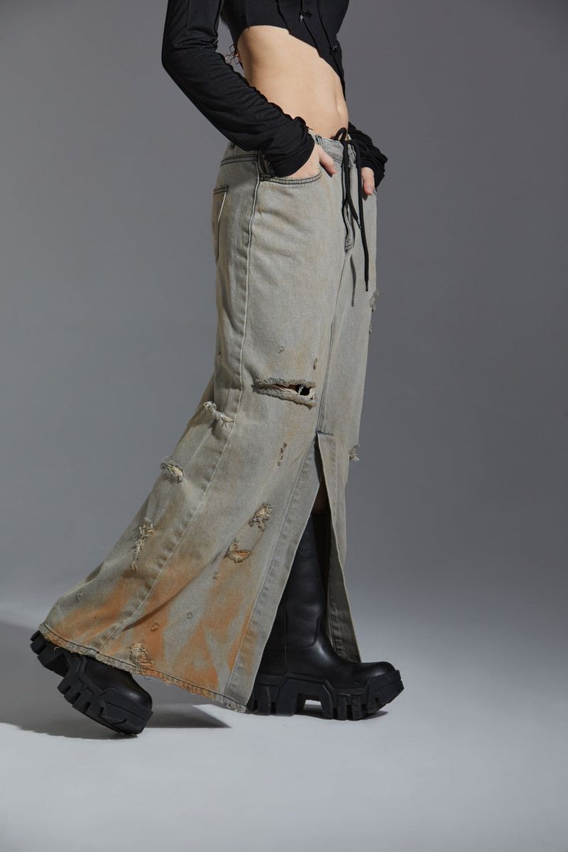 POKER LONG SKIRT
