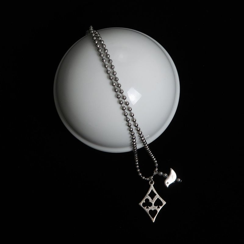 diamond&bird necklace