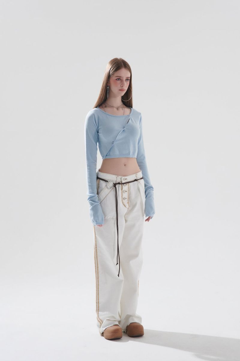 LAY CROPPED CARDIGAN
