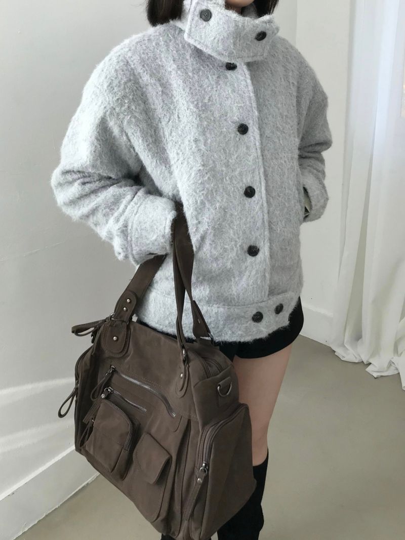 Prim high-neck jacket (2 colors)