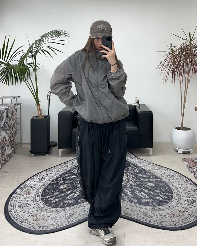 Eford Zipper Mesh Nylon Pants